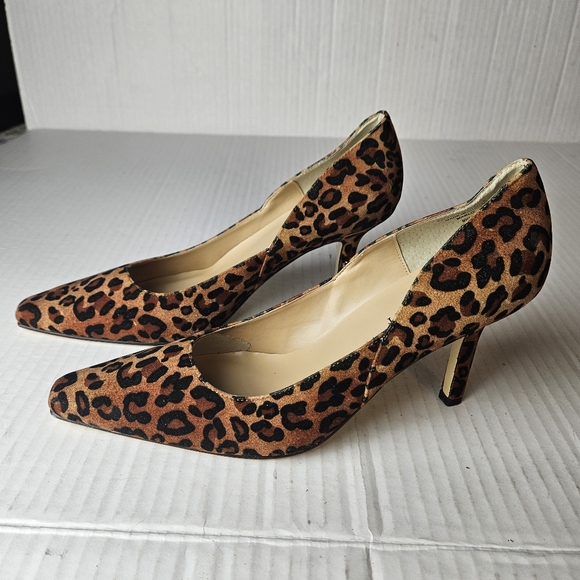 Karen Scott Shoes - Karen Scott Women Calf Leopard Heels/Pumps Size 9.5 Medium
